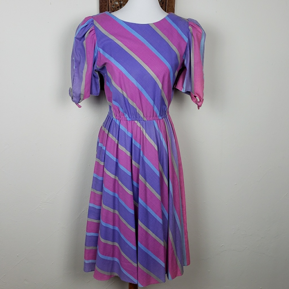 Vintage Sally III striped dress